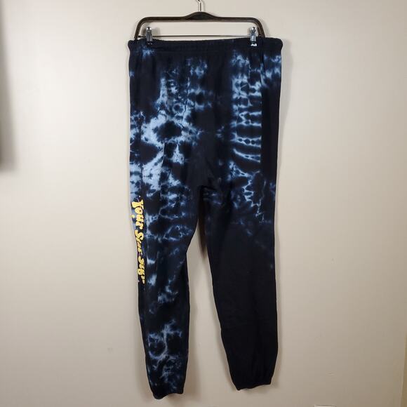 By Samii Ryan Black Tie-dye 'Your Star Sign is Showing" Jogger Sweatpants XXL - Picture 5 of 7